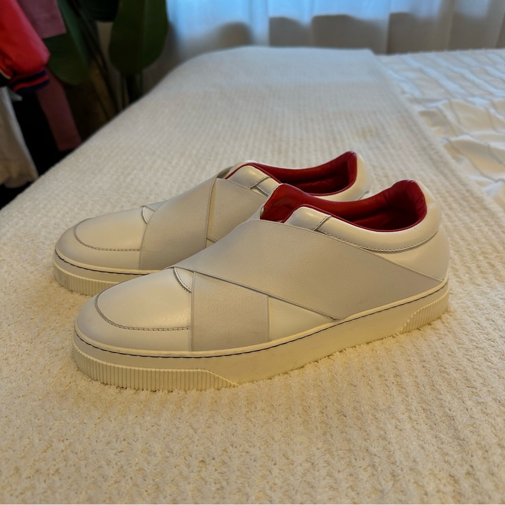 Proenza Schouler white slip ons sz 40